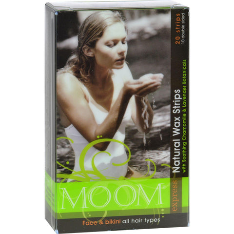 Moom Natural Wax Strips With Soothing Chamomile And Lavender - 20 Strips
