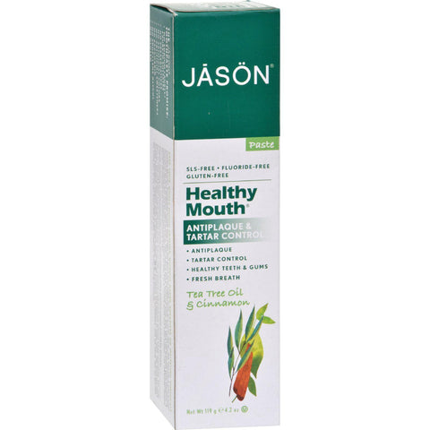 Jason Healthy Mouth Toothpaste Tea Tree And Cinnamon - 4.2 Oz