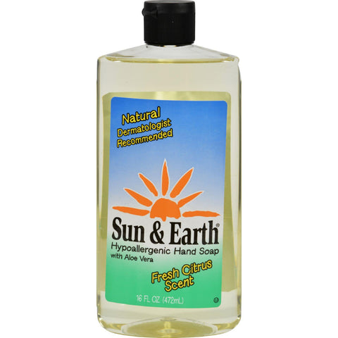 Sun And Earth Natural Liquid Hand Soap - 16 Fl Oz