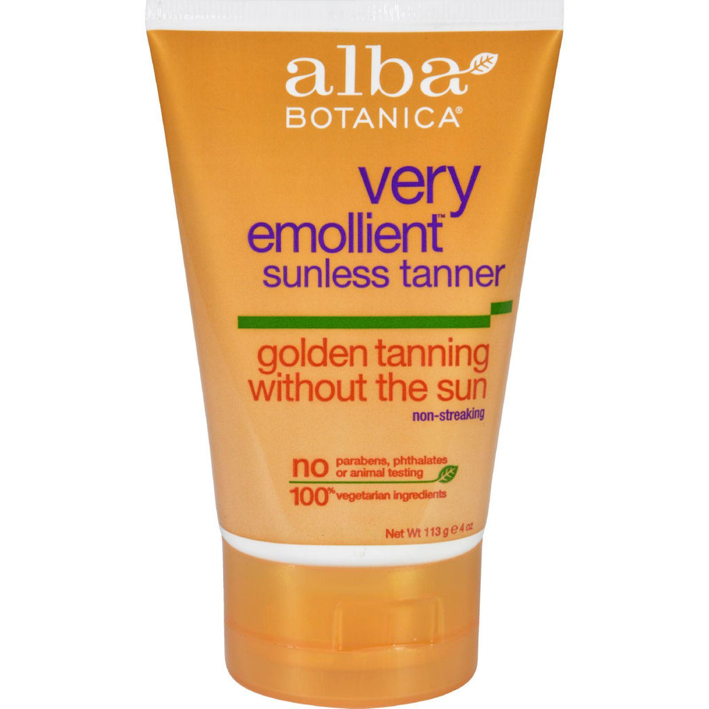 Alba Botanica Very Emollient Sunless Golden Tanning Natural Formula - 4 Oz