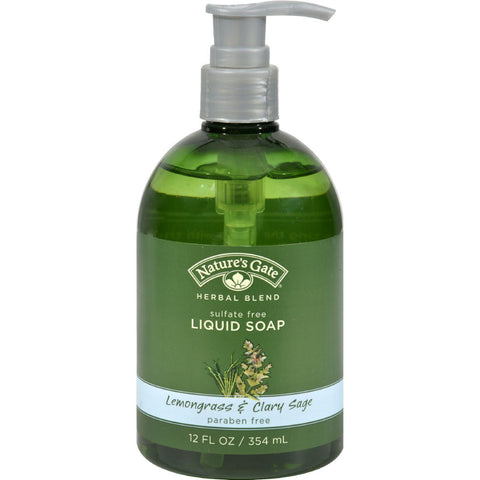 Nature's Gate Organics Liquid Soap Lemongrass And Clary Sage - 12 Fl Oz