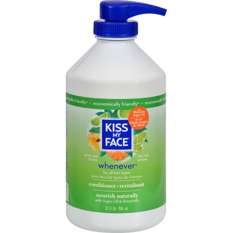 Kiss My Face Whenever Conditioner Green Tea And Lime - 32 Fl Oz