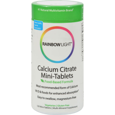 Rainbow Light 100% Calcium Citrate Mini-tabs - 120 Mini-tabs