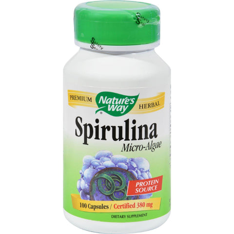 Nature's Way Spirulina Micro-algae - 100 Capsules