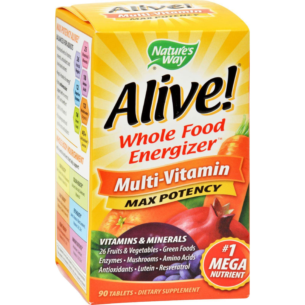 Nature's Way Alive Multi-vitamin Max Potency - 90 Tablets