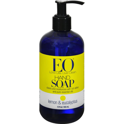 Eo Products Liquid Hand Soap Lemon And Eucalyptus - 12 Fl Oz