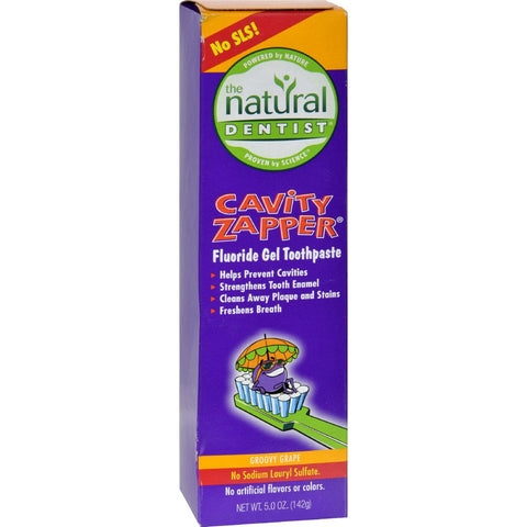 Natural Dentist Kids Cavity Zapper Toothpaste Buster Groovy Grape - 5 Oz