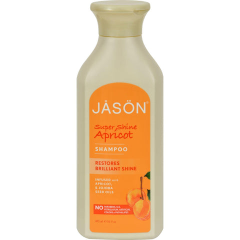 Jason Super Shine Natural Shampoo Apricot - 16 Fl Oz