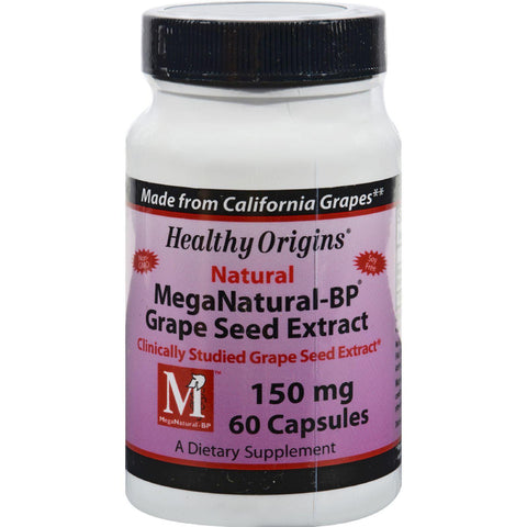 Healthy Origins Mega Natural-bp Grape Seed Extract - 150 Mg - 60 Capsules