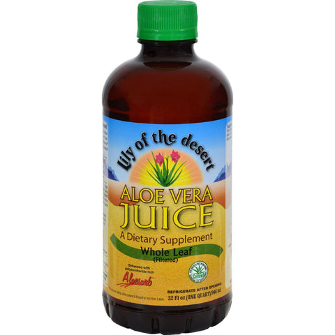 Lily Of The Desert Aloe Vera Juice Whole Leaf - 32 Fl Oz - Case Of 12