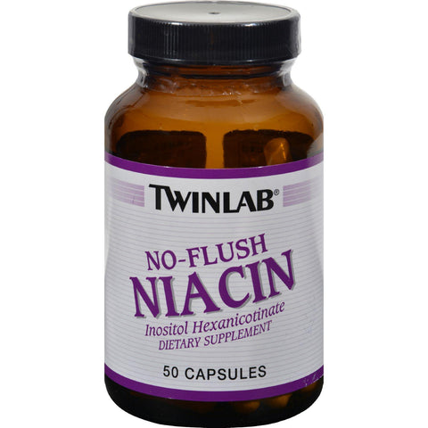 Twinlab No Flush Niacin - 50 Capsules