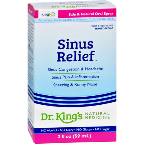 King Bio Homeopathic Sinus Relief Spray - 2 Fl Oz