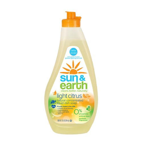 Sun And Earth Natural Concentrated Liquid Dish Soap - 13 Fl Oz