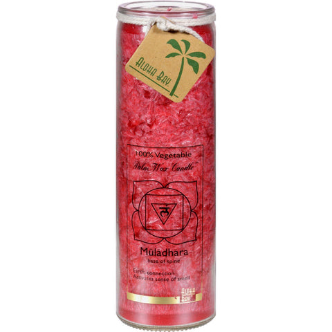 Aloha Bay Unscented Chakra Jar Money Muladhara Red - 1 Candle