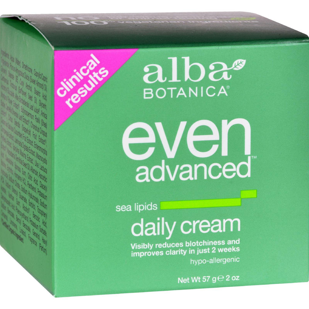 Alba Botanica Natural Even Advanced Daily Cream - 2 Oz