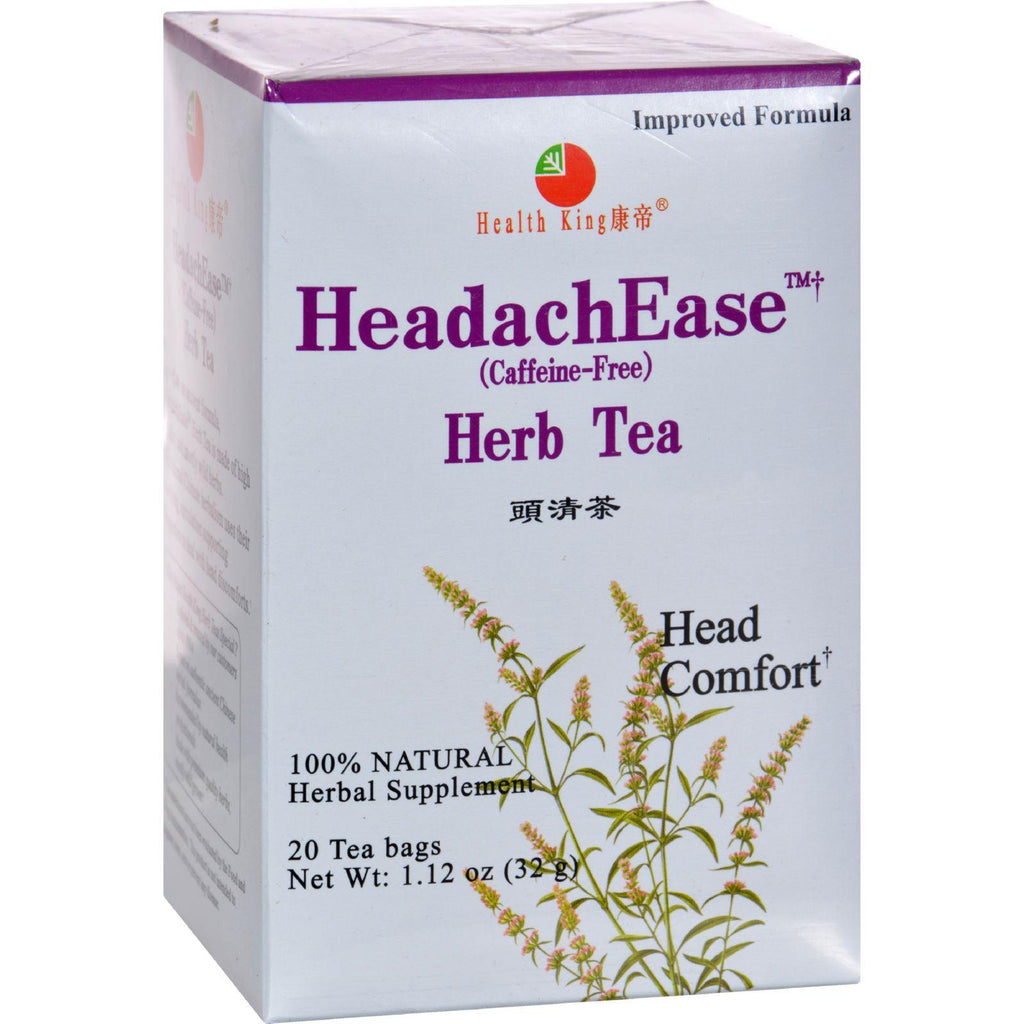 Health King Headachease Herb Tea - 20 Tea Bags