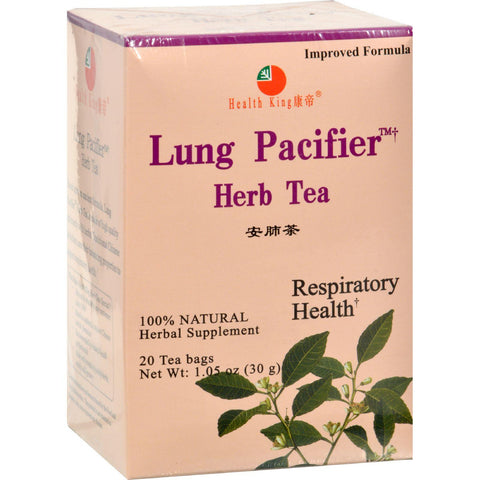 Health King Lung Pacifier Herb Tea - 20 Tea Bags
