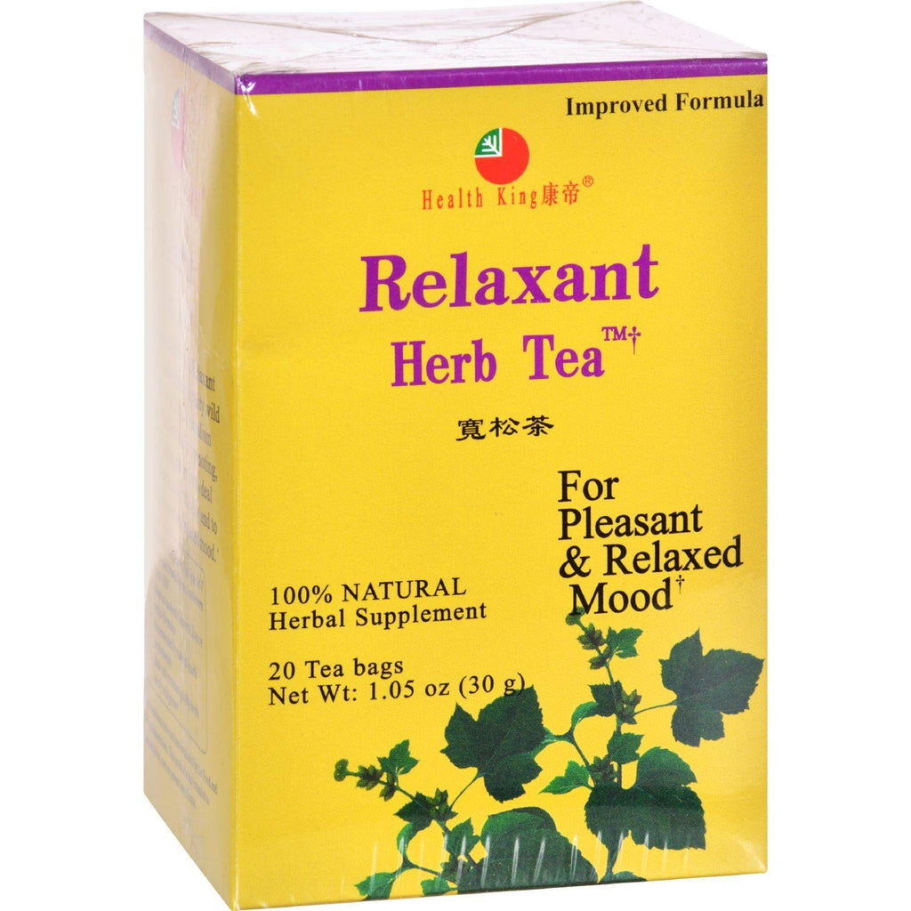 Health King Medicinal Teas Tea - Relaxant - 20 Bag