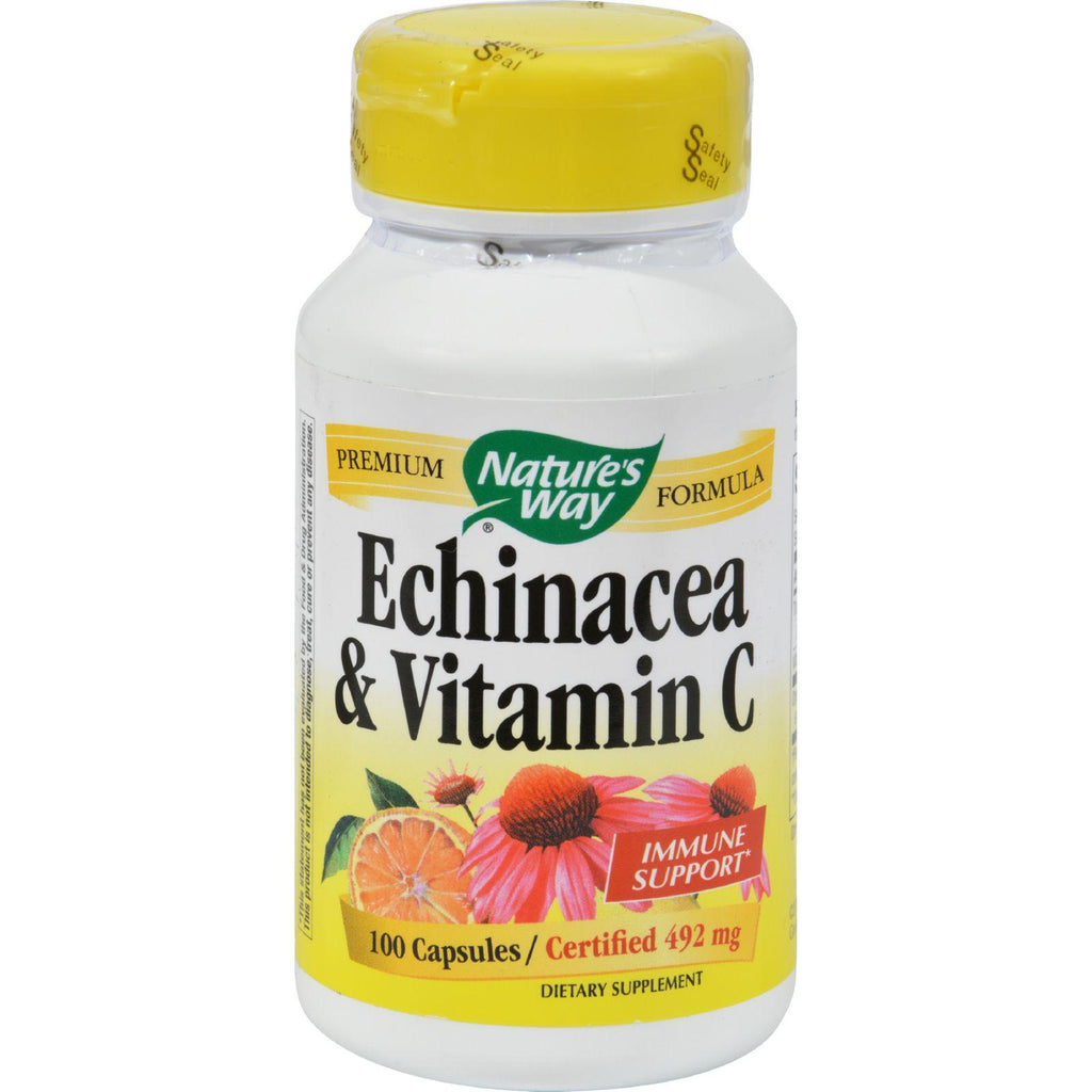 Nature's Way Echinacea And Vitamin C - 492 Mg - 100 Capsules