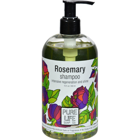 Pure Life Soap Shampoo - Rosemary - 15 Oz