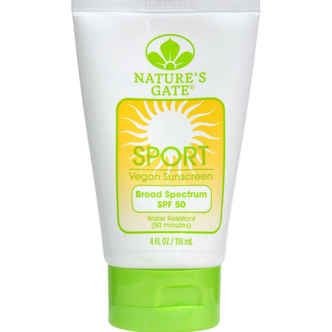 Nature's Gate Sport Block Sunblock Fragrance-free Spf 50 - 4 Fl Oz