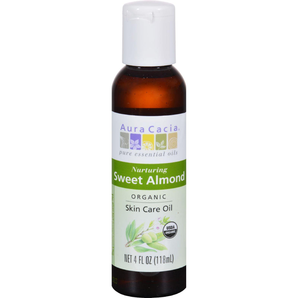 Aura Cacia Organic Aromatherapy Sweet Almond Oil - 4 Fl Oz