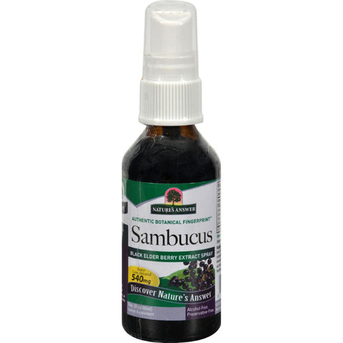Nature's Answer Sambucus Nigra Black Elder Berry Extract Spray - 2 Fl Oz