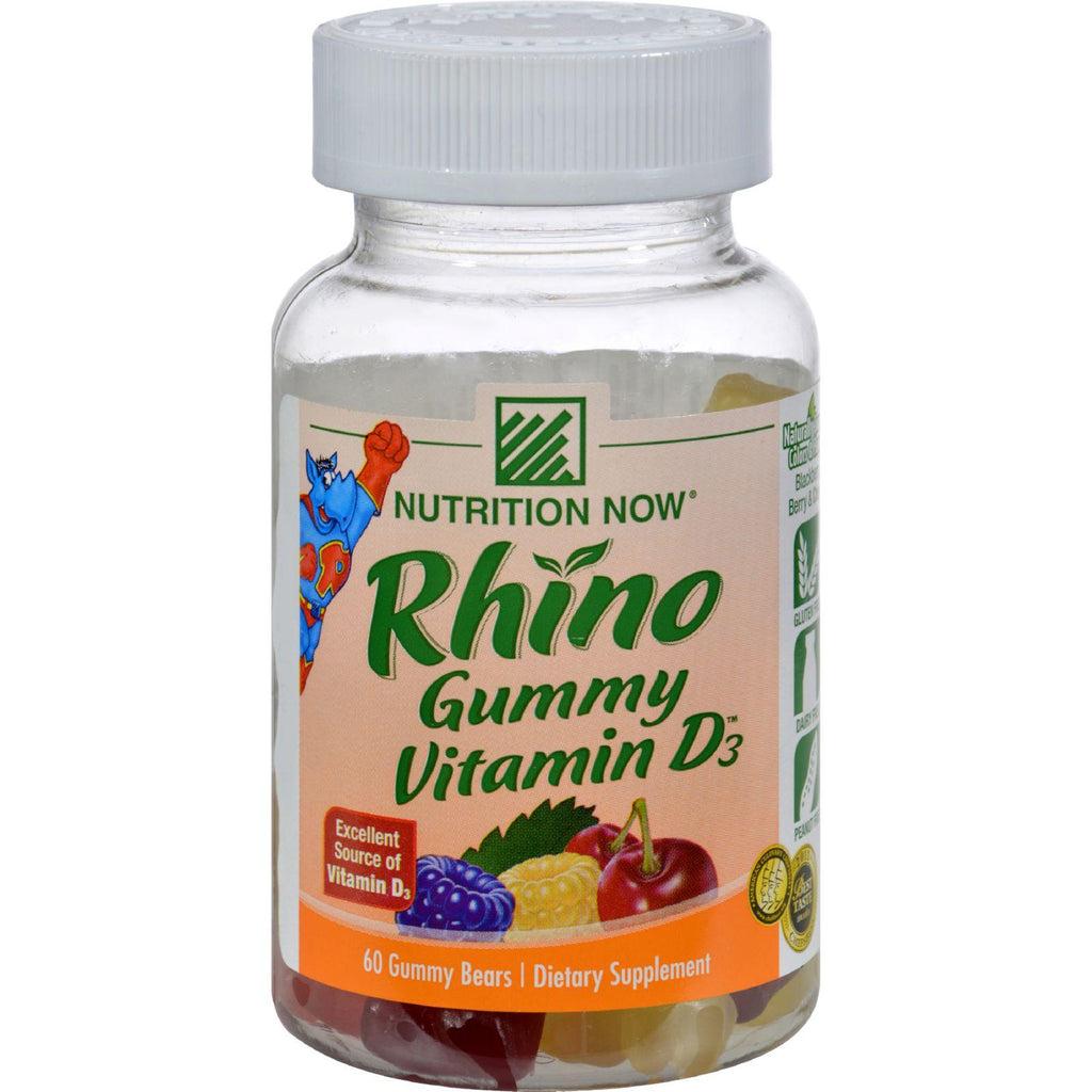 Nutrition Now Rhino Vitamin D Bears - 60 Gummy Bears