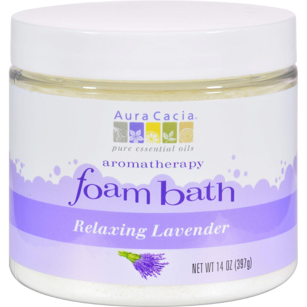 Aura Cacia Foam Bath Relaxing Lavender - 14 Oz
