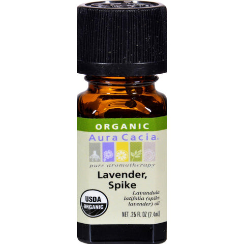 Aura Cacia Organic Essential Oil - Lavender Spike - .25 Oz