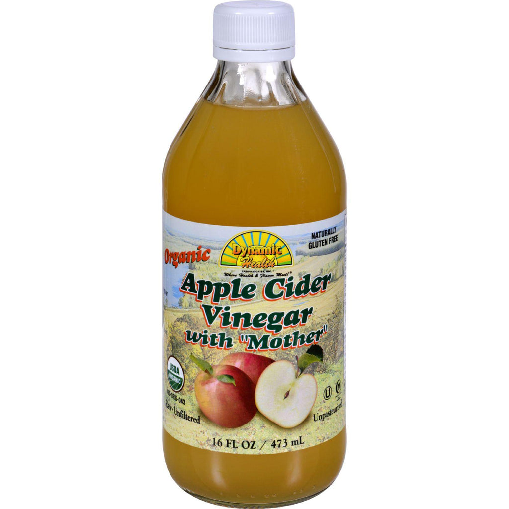 Dynamic Health Organic Apple Cider Vinegar With Mother - 16 Fl Oz