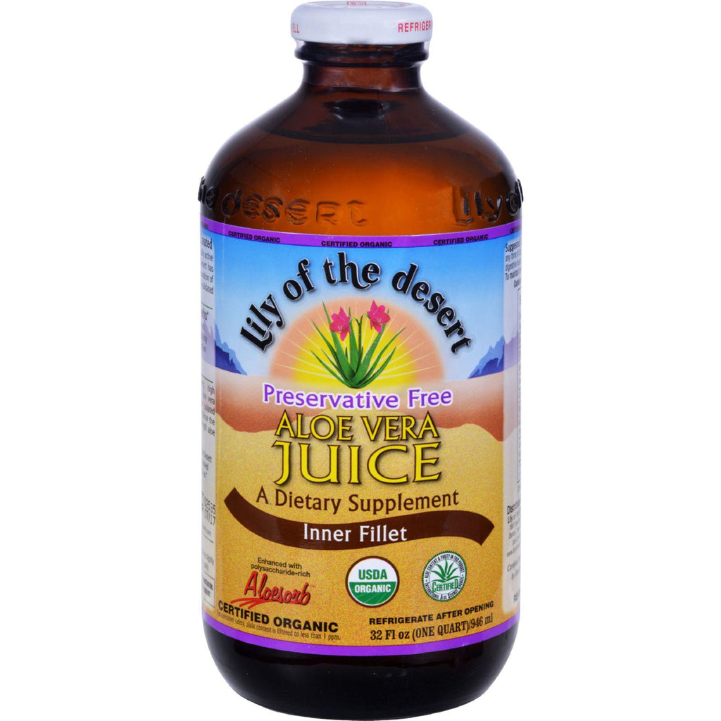 Lily Of The Desert Organic Aloe Vera Juice Inner Fillet - 32 Fl Oz