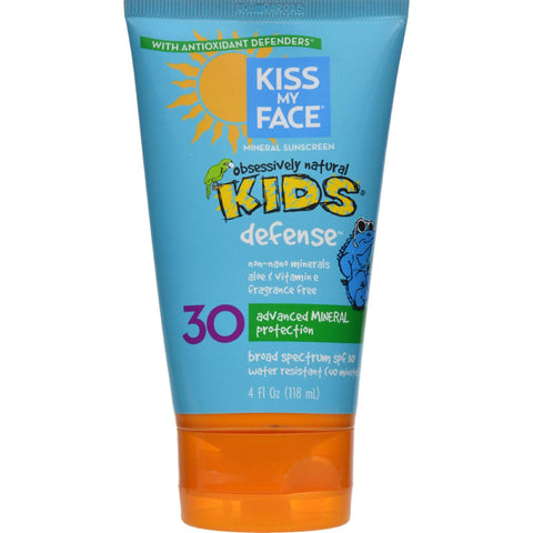 Kiss My Face Kids Sunblock Natural Mineral Lotion Spf 30 - 4 Fl Oz