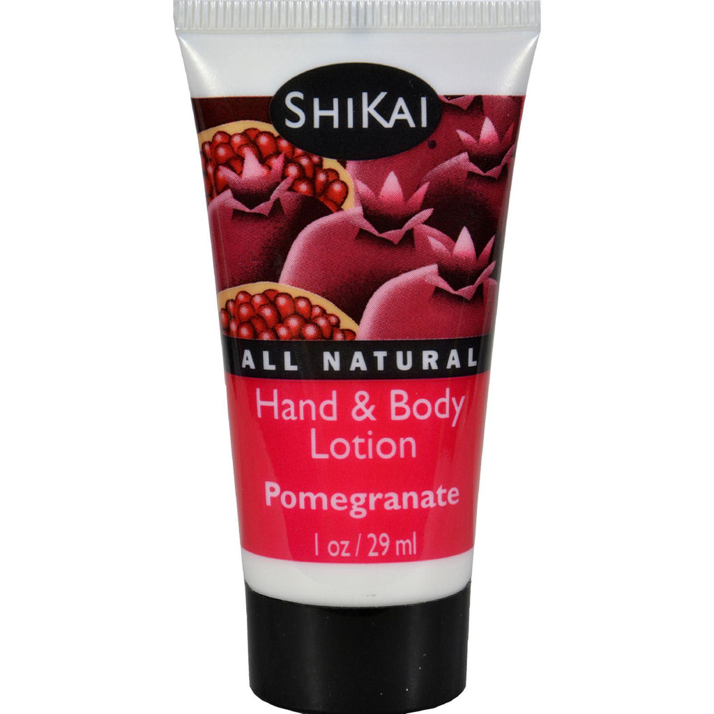 Shikai Products Lotion - All Natural - Pomegranate - Trial Size - 1 Oz - Case Of 12