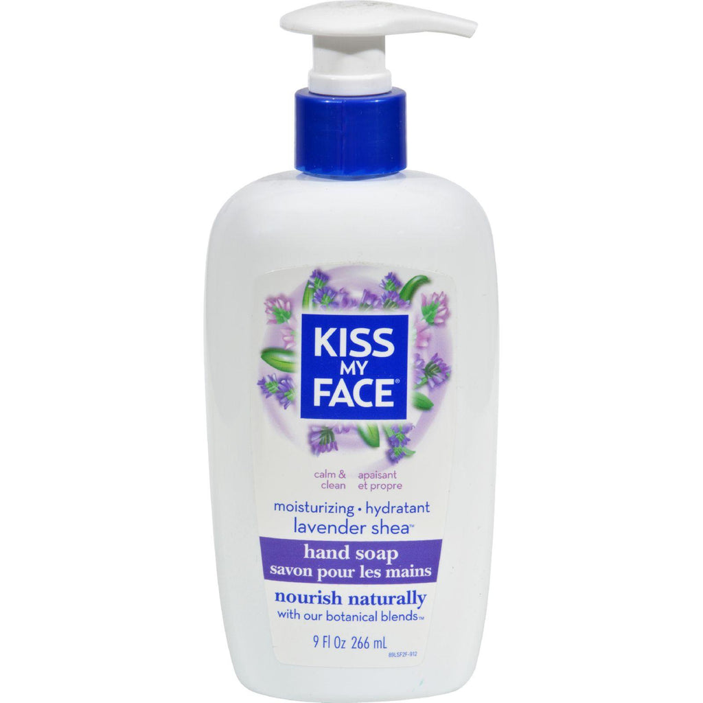 Kiss My Face Moisture Hand Soap - Lavender Shea - 9 Oz