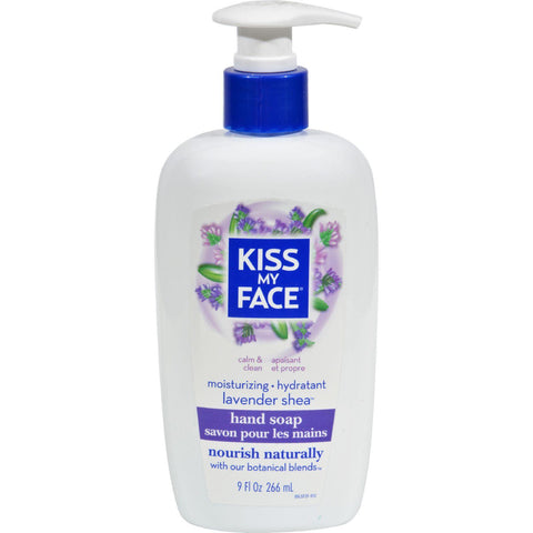 Kiss My Face Moisture Hand Soap - Lavender Shea - 9 Oz