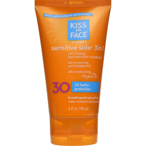 Kiss My Face Sun Screen Spf 30 With Oat Protein Complex - 4 Fl Oz