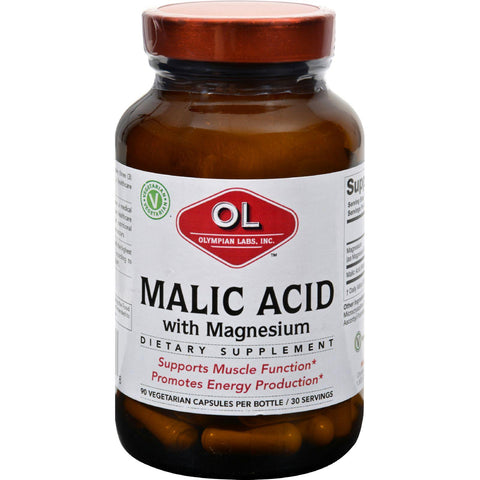 Olympian Labs Malic Acid With Magnesium - 90 Vegetarian Capsules