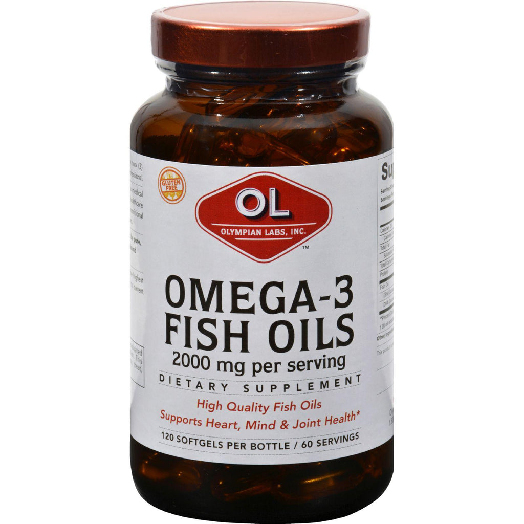 Olympian Labs Omega-3 Fish Oils - 2000 Mg - 120 Softgels