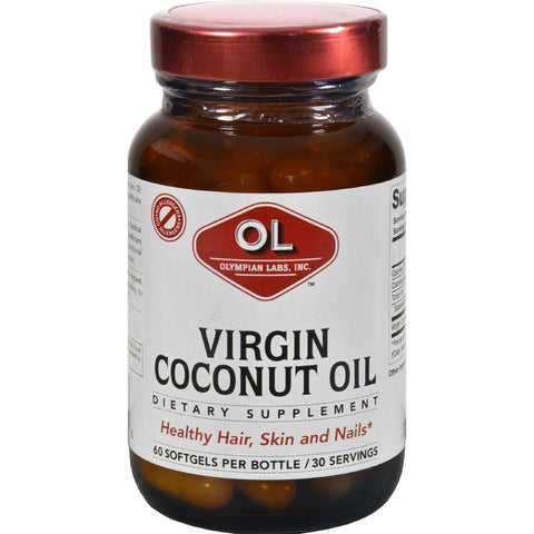 Olympian Labs Coconut Oil - Virgin - 60 Softgels
