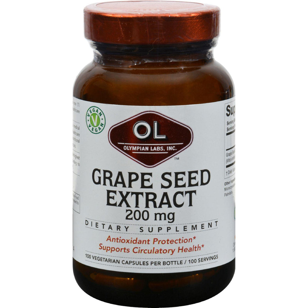 Olympian Labs Grape Seed Extra Strength - 200 Mg - 100 Capsules