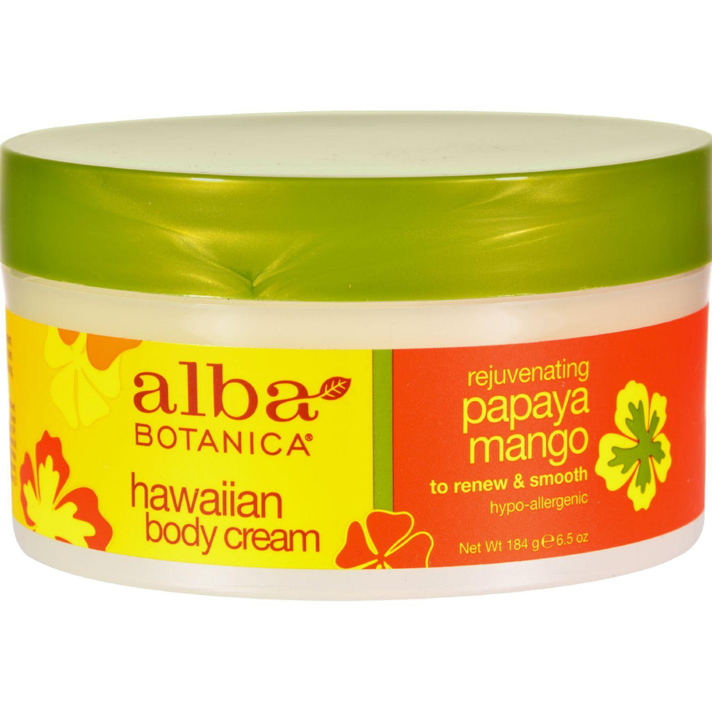 Alba Botanica Hawaiian Spa Body Cream Papaya Mango - 6.5 Oz