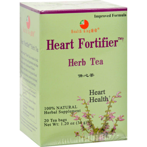 Health King Medicinal Teas Heart Fortifier Herb Tea - 20 Tea Bags