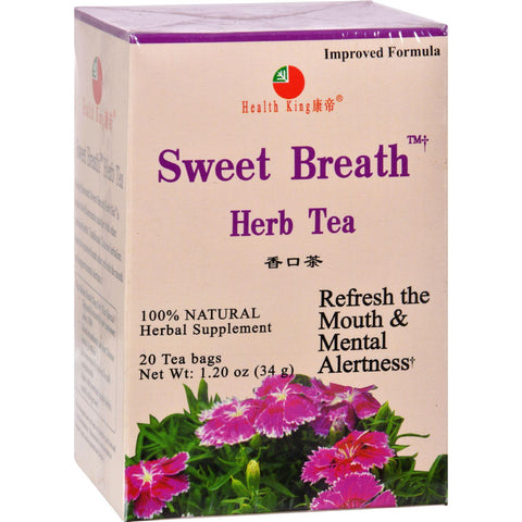 Health King Sweet Breath Herb Tea - 20 Tea Bags