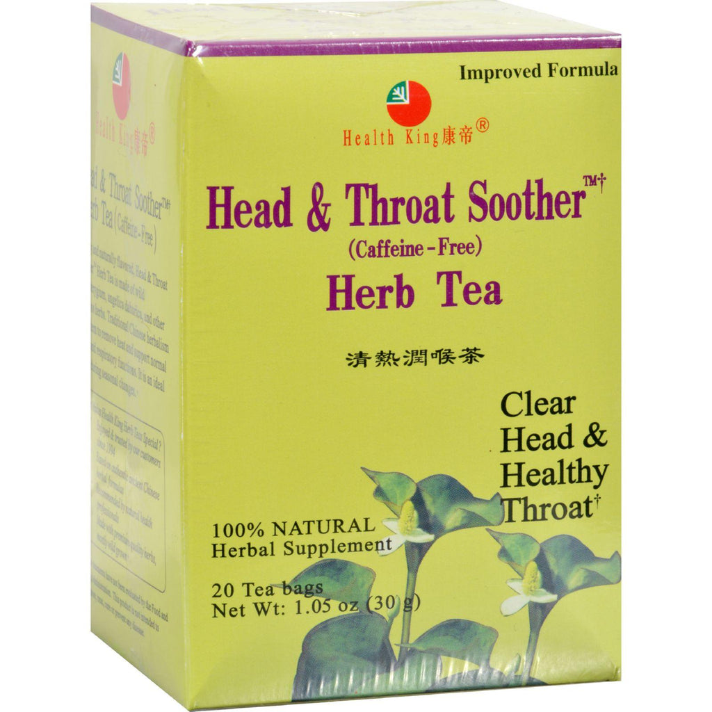 Health King Head And Throat Soother Herb Tea - 20 Tea Bags