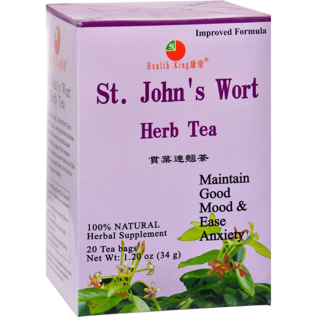 Health King Medicinal Teas St John's Wort Herb Tea - 20 Tea Bags