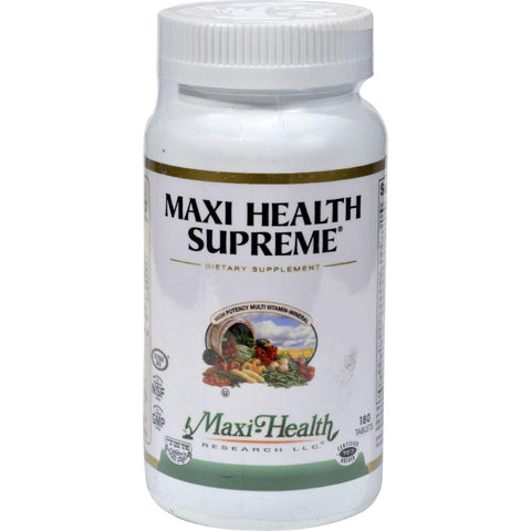 Maxi Health Supreme Vit And Min - 180 Tablets