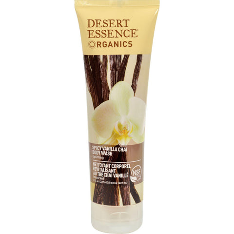 Desert Essence Body Wash Vanilla Chai - 8 Fl Oz