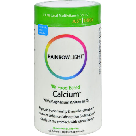 Rainbow Light Food-based Calcium - 180 Tablets