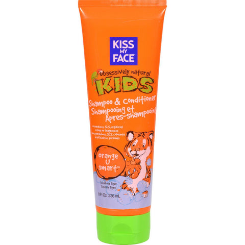 Kiss My Face Kids Shampoo And Conditioner Orange U Smart - 8 Fl Oz